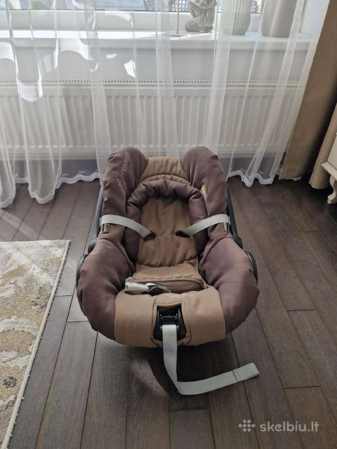 Automobilinė kėdutė bei nešyklė naujagimiui. - nuotraukos Nr. 3