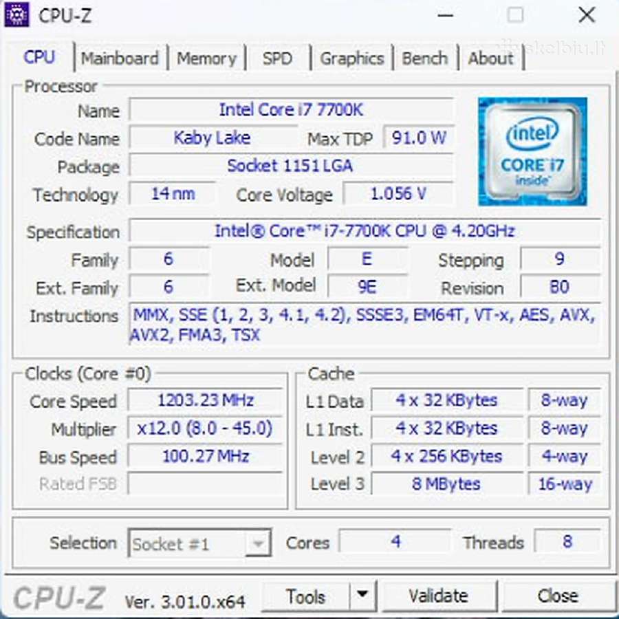 I7-7700k, 32 GB RAM, Gtx 750 Ti Pc - nuotraukos Nr. 5
