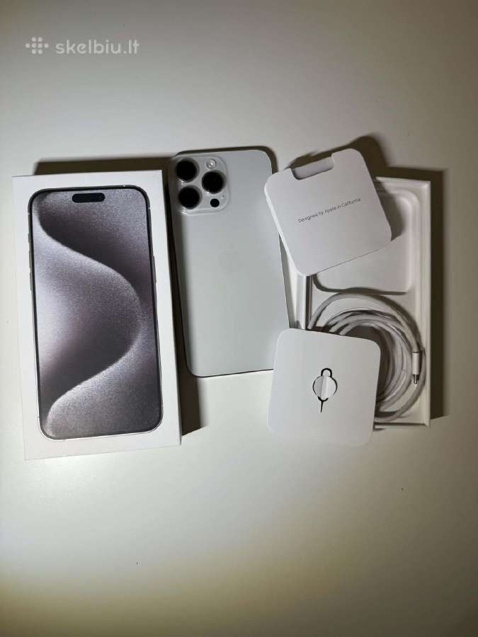 iPhone 15 Pro Max, 256 GB, White Titanium - nuotraukos Nr. 3