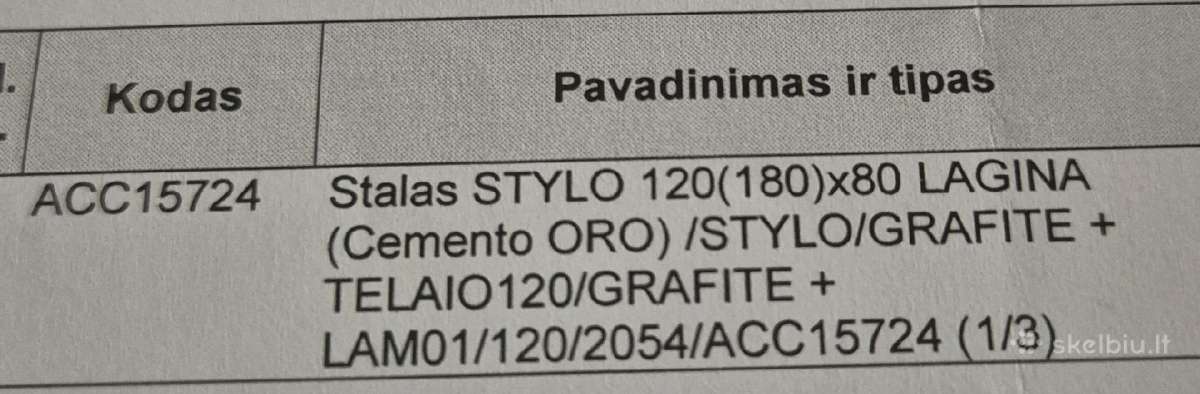 Stylo 120(180)x80 Lagina - nuotraukos Nr. 3