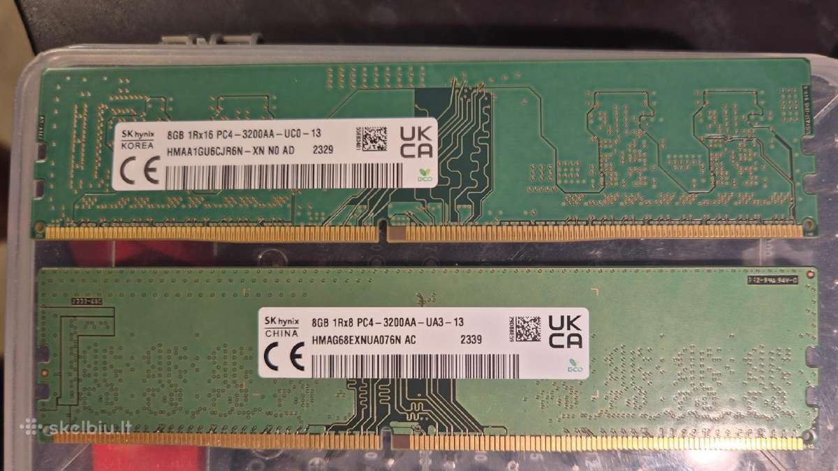 RAM Ddr4 2x8gb 16gb Pc3200 - nuotraukos Nr. 2