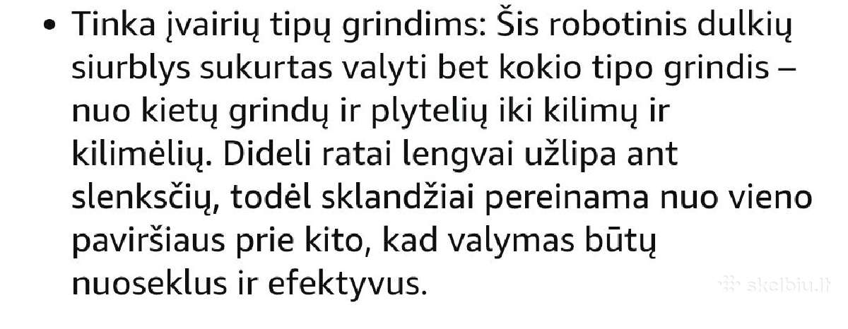 Dulkiu siurblys robotas Tikom - nuotraukos Nr. 9