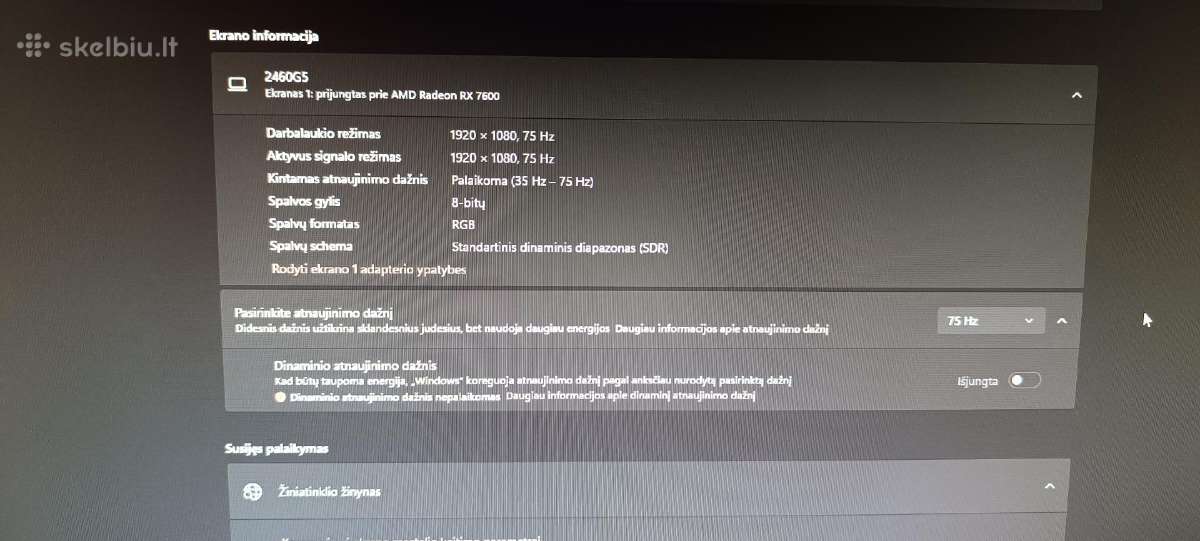 Žaidimų monitorius Aoc G2460vq6 - nuotraukos Nr. 3