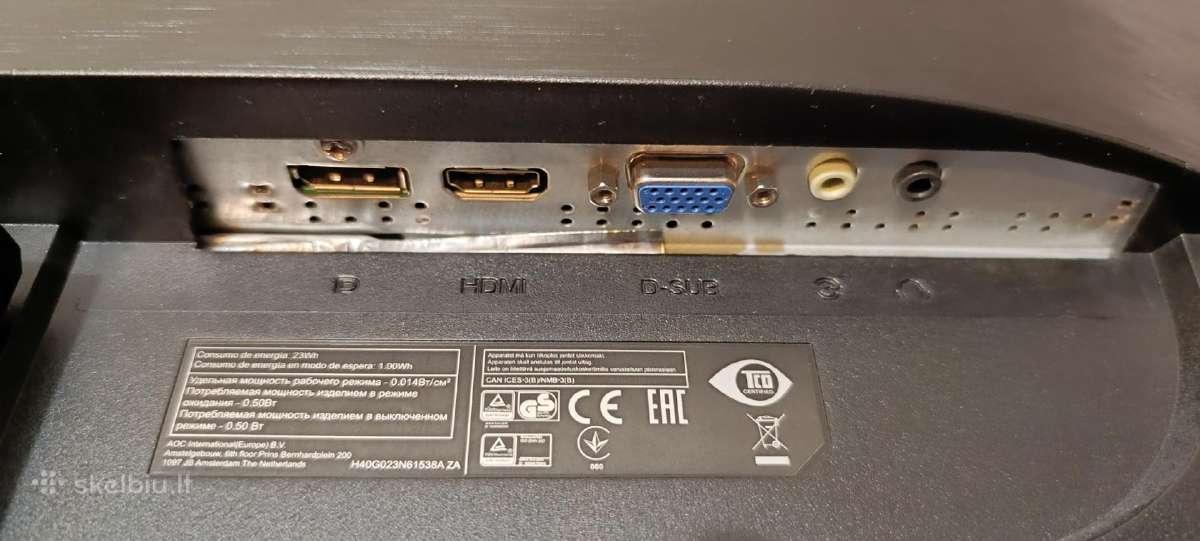 Žaidimų monitorius Aoc G2460vq6 - nuotraukos Nr. 4