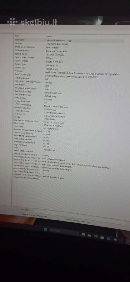 Rx 9070 XT Ryzen 7 7800x3d B850 WiFi 32gb Ddr5 - nuotraukos Nr. 4