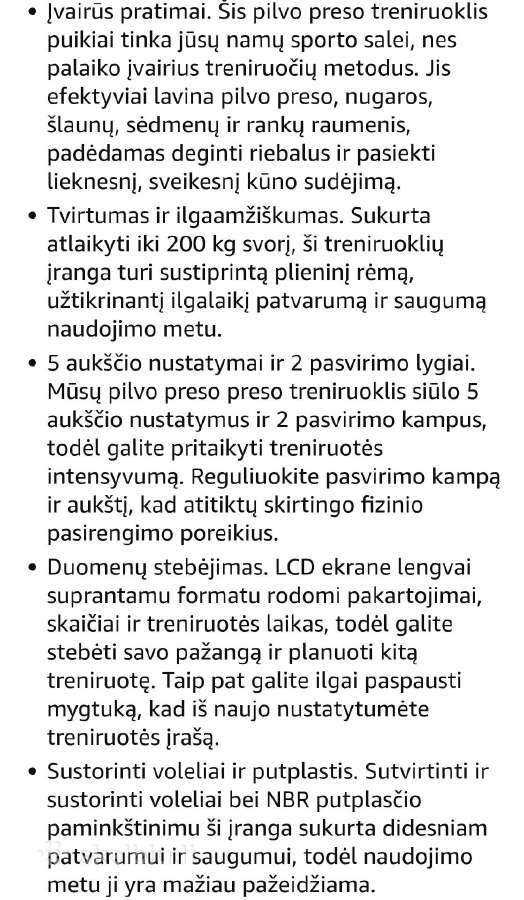 Relife pilvo preso treniruoklis - nuotraukos Nr. 6