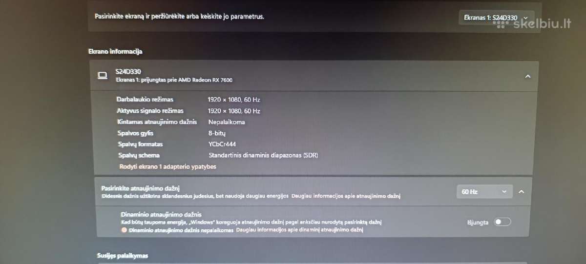 Puikus 24" Samsung LED monitorius - nuotraukos Nr. 3