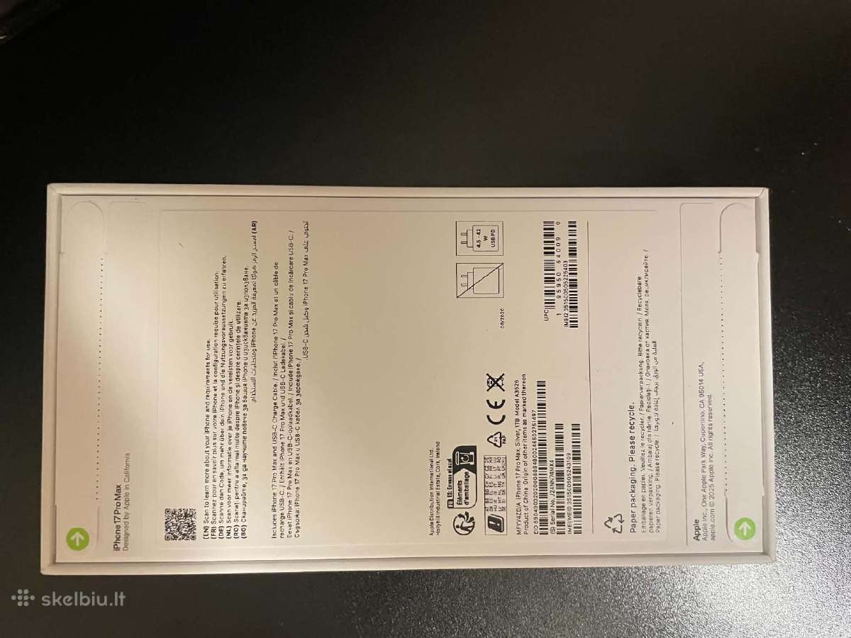 iPhone 17 pro max 1tb - nuotraukos Nr. 4
