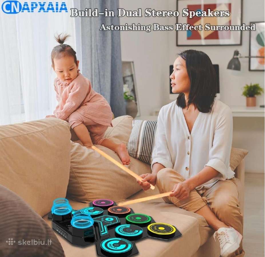 Elektroninis būgnų komplektas, rinkinys - nuotraukos Nr. 2