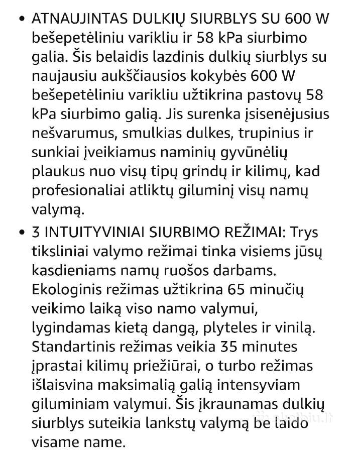 Savaime issivalantis dulkių siurblys šluota Oxvac - nuotraukos Nr. 10
