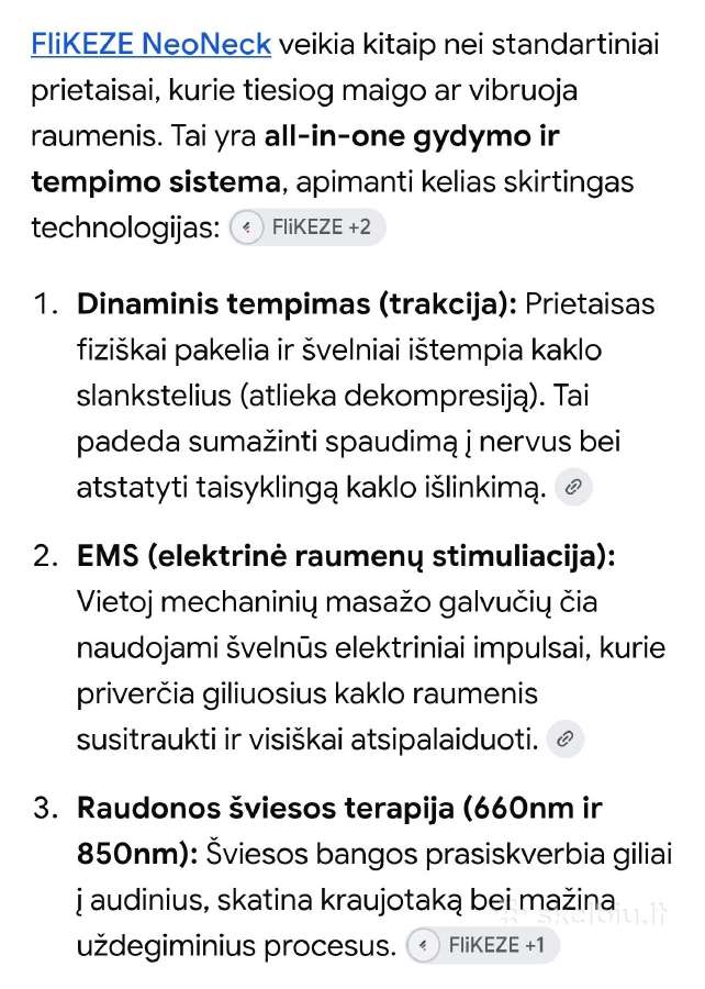 Flikeze Neoneck išmanusis kaklo tempimo prietaisas - nuotraukos Nr. 6