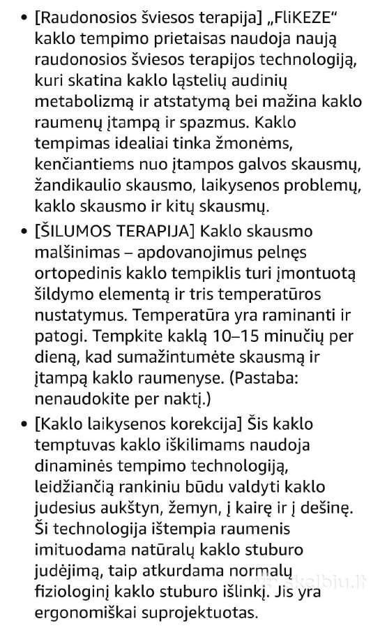 Flikeze Neoneck išmanusis kaklo tempimo prietaisas - nuotraukos Nr. 9