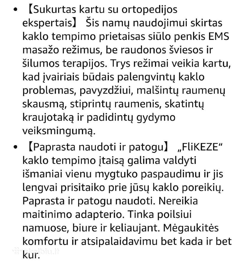 Flikeze Neoneck išmanusis kaklo tempimo prietaisas - nuotraukos Nr. 10