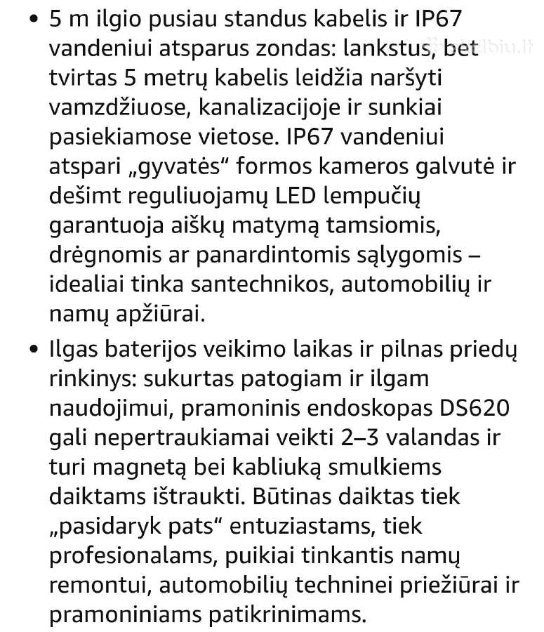 Depstech 3 lęšių pramoninis endoskopas - nuotraukos Nr. 8
