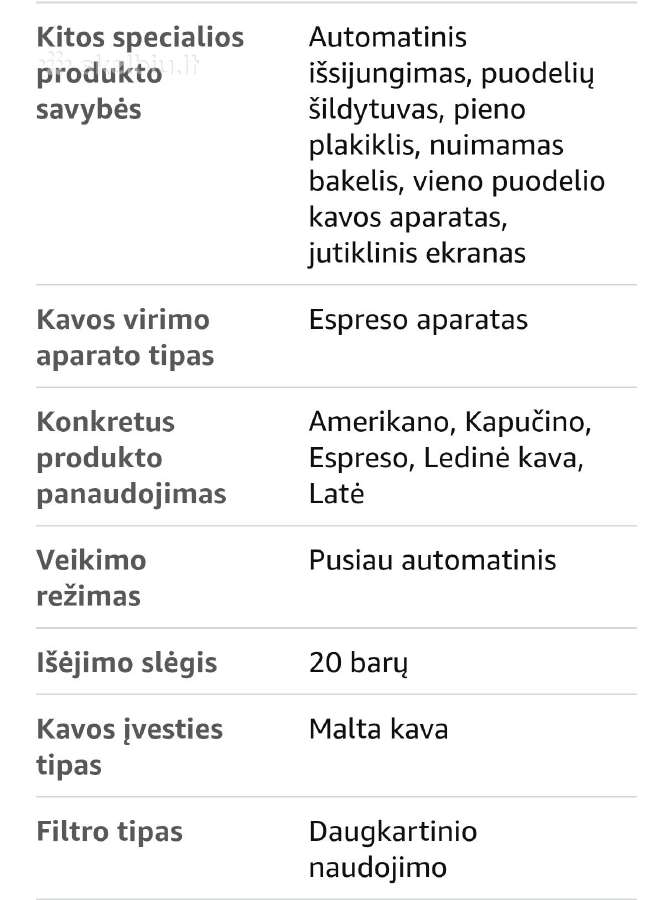 Pusiau automatinis kavos aparatas Airsen Bcm2316 - nuotraukos Nr. 4