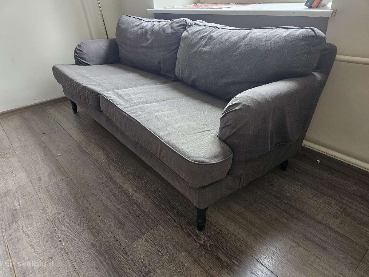 Trivietė sofa Ikea (nuimami, skalbiami - nuotraukos Nr. 2