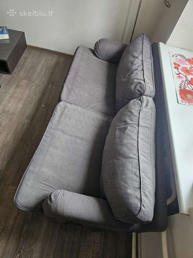 Trivietė sofa Ikea (nuimami, skalbiami - nuotraukos Nr. 4