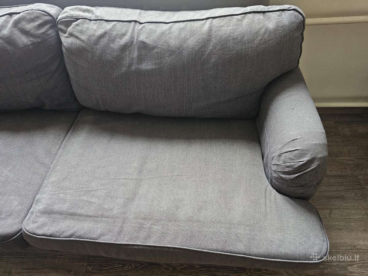 Trivietė sofa Ikea (nuimami, skalbiami - nuotraukos Nr. 5
