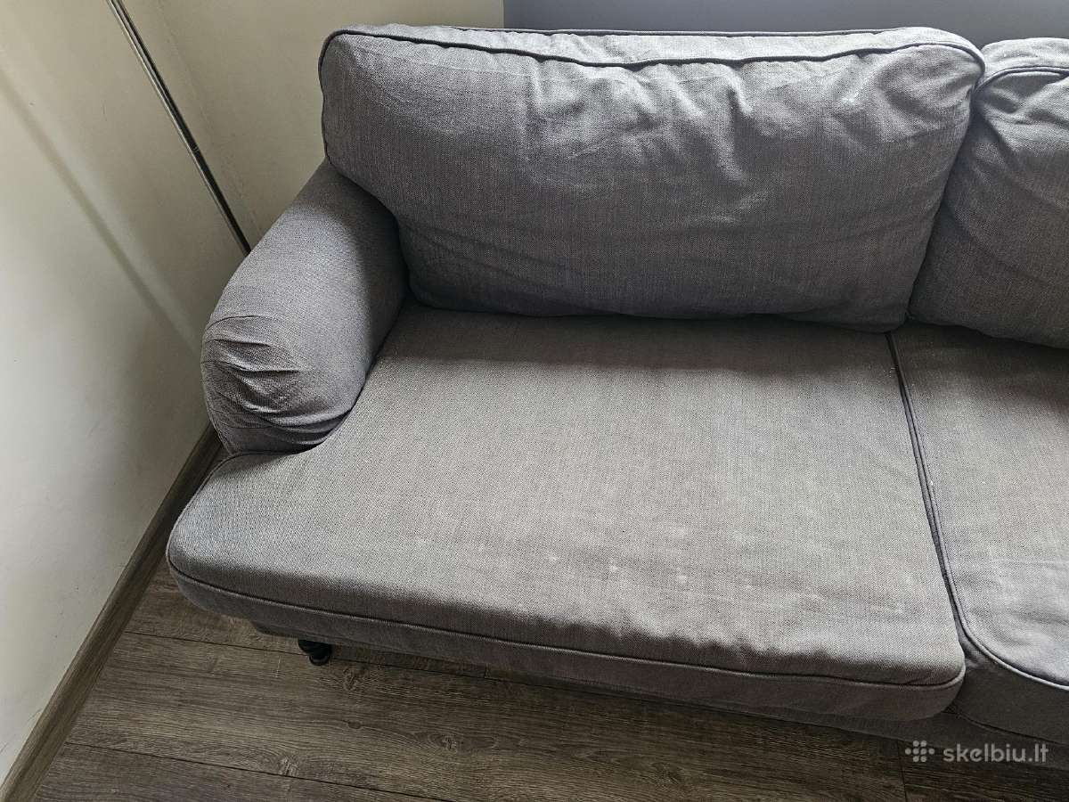 Trivietė sofa Ikea (nuimami, skalbiami - nuotraukos Nr. 6