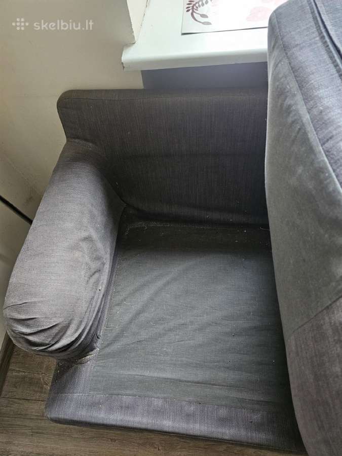 Trivietė sofa Ikea (nuimami, skalbiami - nuotraukos Nr. 9