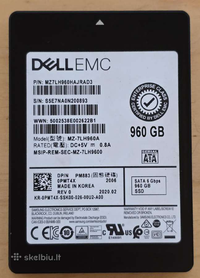 1.8" 2.5" Sata microsata usata SSD 100gb - 8tb - nuotraukos Nr. 33