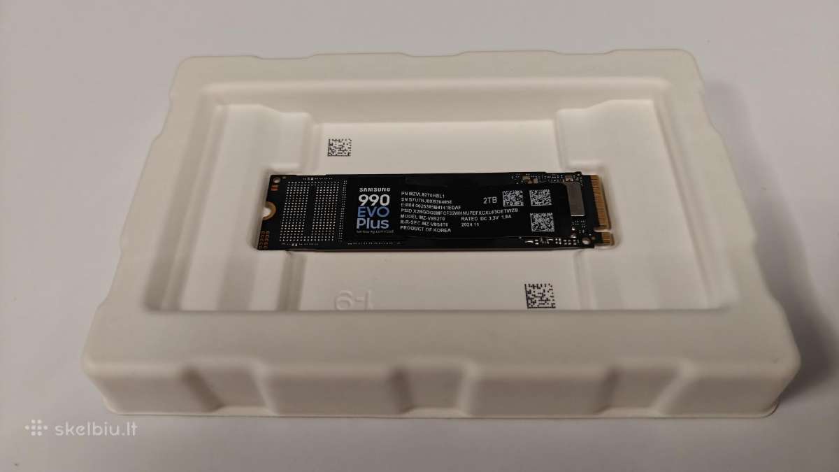 Samsung 990 EVO Plus 2tb Nvme M.2 SSD Pcie 4.0/5.0 - nuotraukos Nr. 3