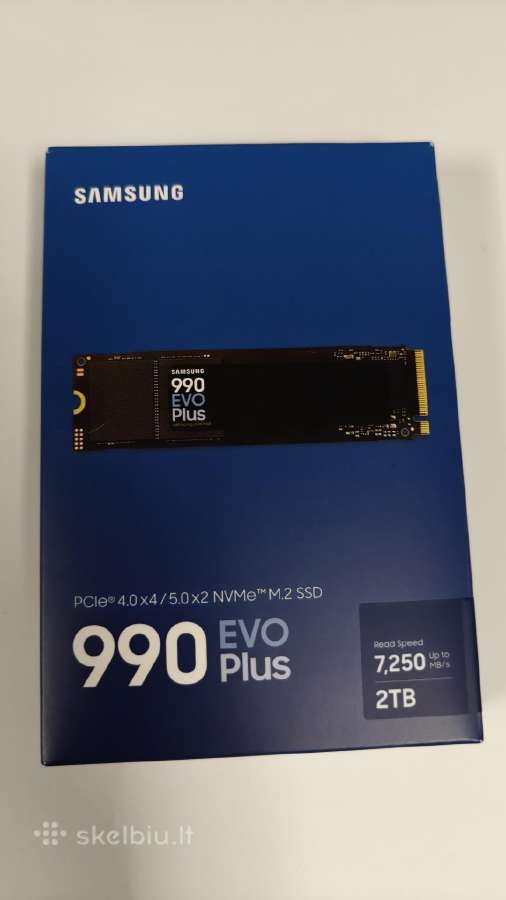 Samsung 990 EVO Plus 2tb Nvme M.2 SSD Pcie 4.0/5.0 - nuotraukos Nr. 5