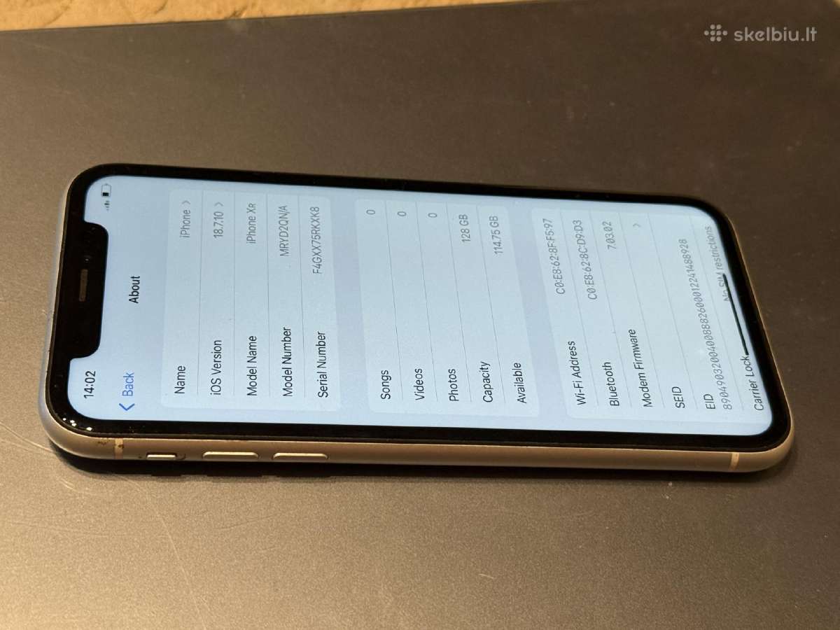 Apple iPhone Xr 128gb White - nuotraukos Nr. 2