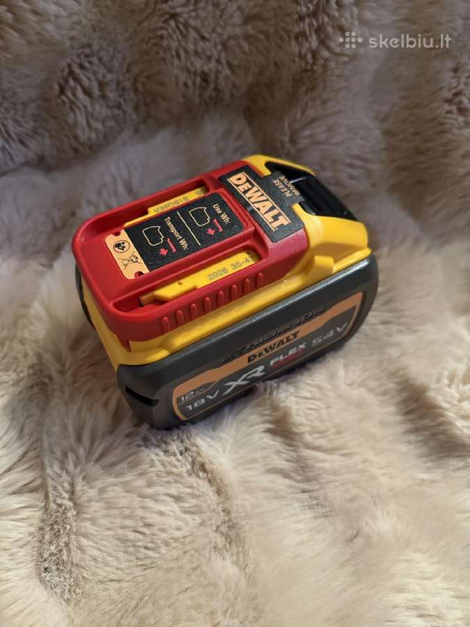 Dewalt Flexvolt 12ah 54v (Nauja) - nuotraukos Nr. 3