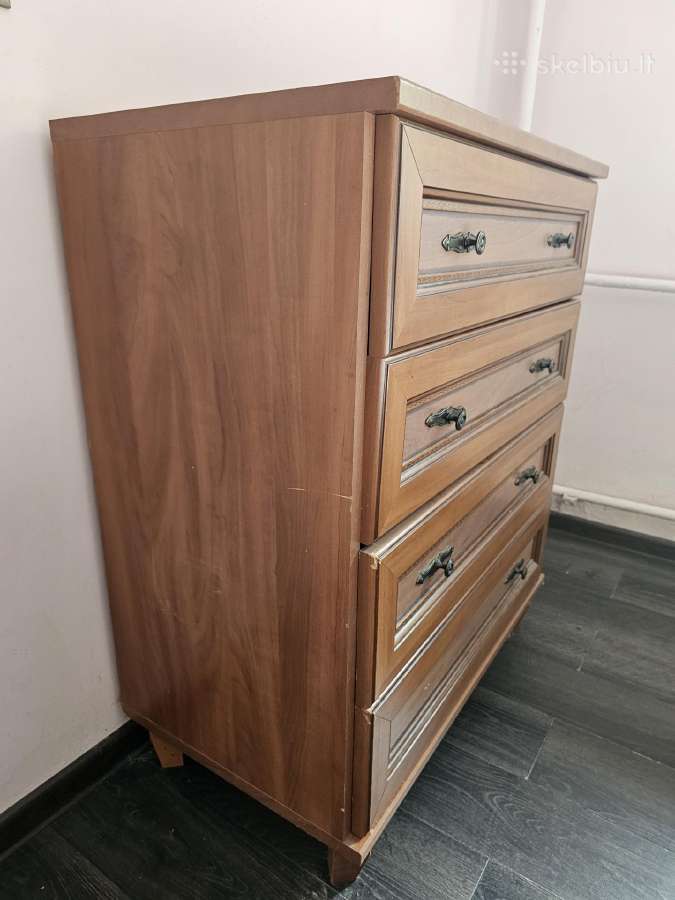 Klasikinė komoda su 4 stalčiais. 95х78х45cm - nuotraukos Nr. 3