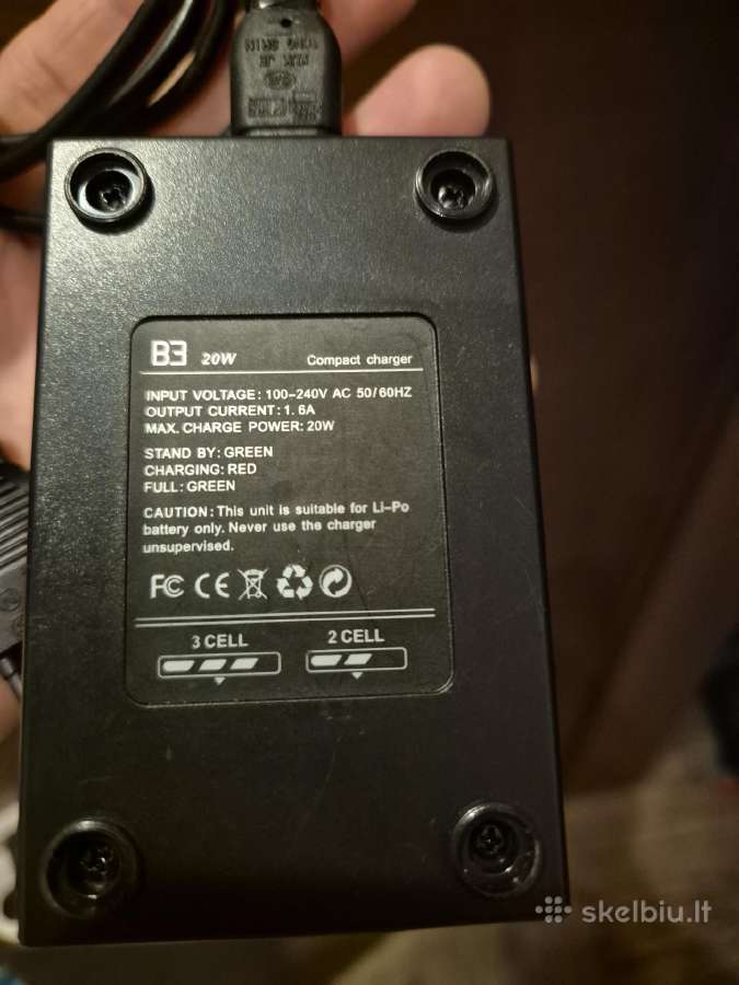 Lipo 2s 3s 20w 1.6a pakrovėjas - nuotraukos Nr. 3