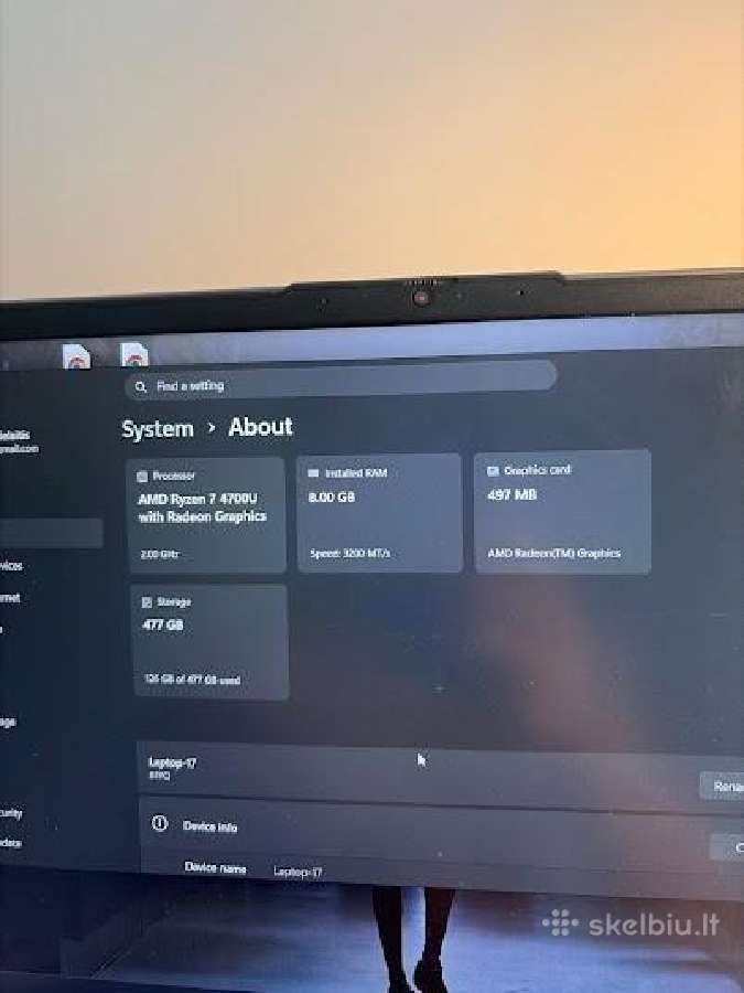 Lenovo Ideapad 5 15are05 Amd Ryzen 7 4700u/8gb - nuotraukos Nr. 5