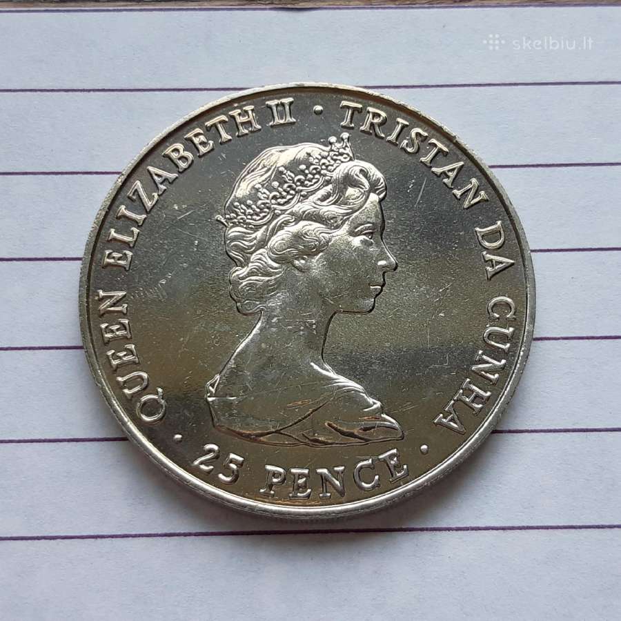 Tristanas da Kunja 25 pensai Karalienė 1980 - nuotraukos Nr. 2