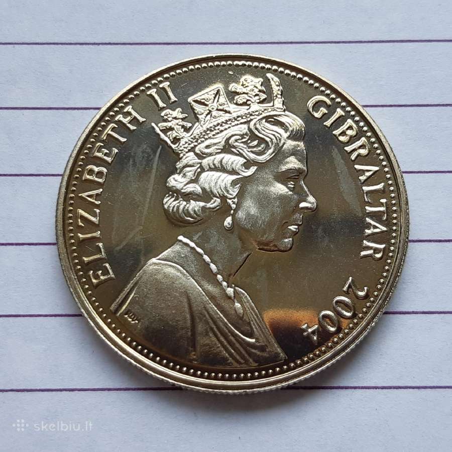 Gibraltaras 1 krona Karas Normandija 2004 - nuotraukos Nr. 2