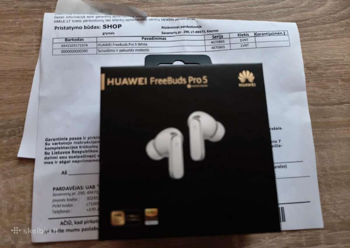 Huawei freebuds pro 5 - nuotraukos Nr. 4