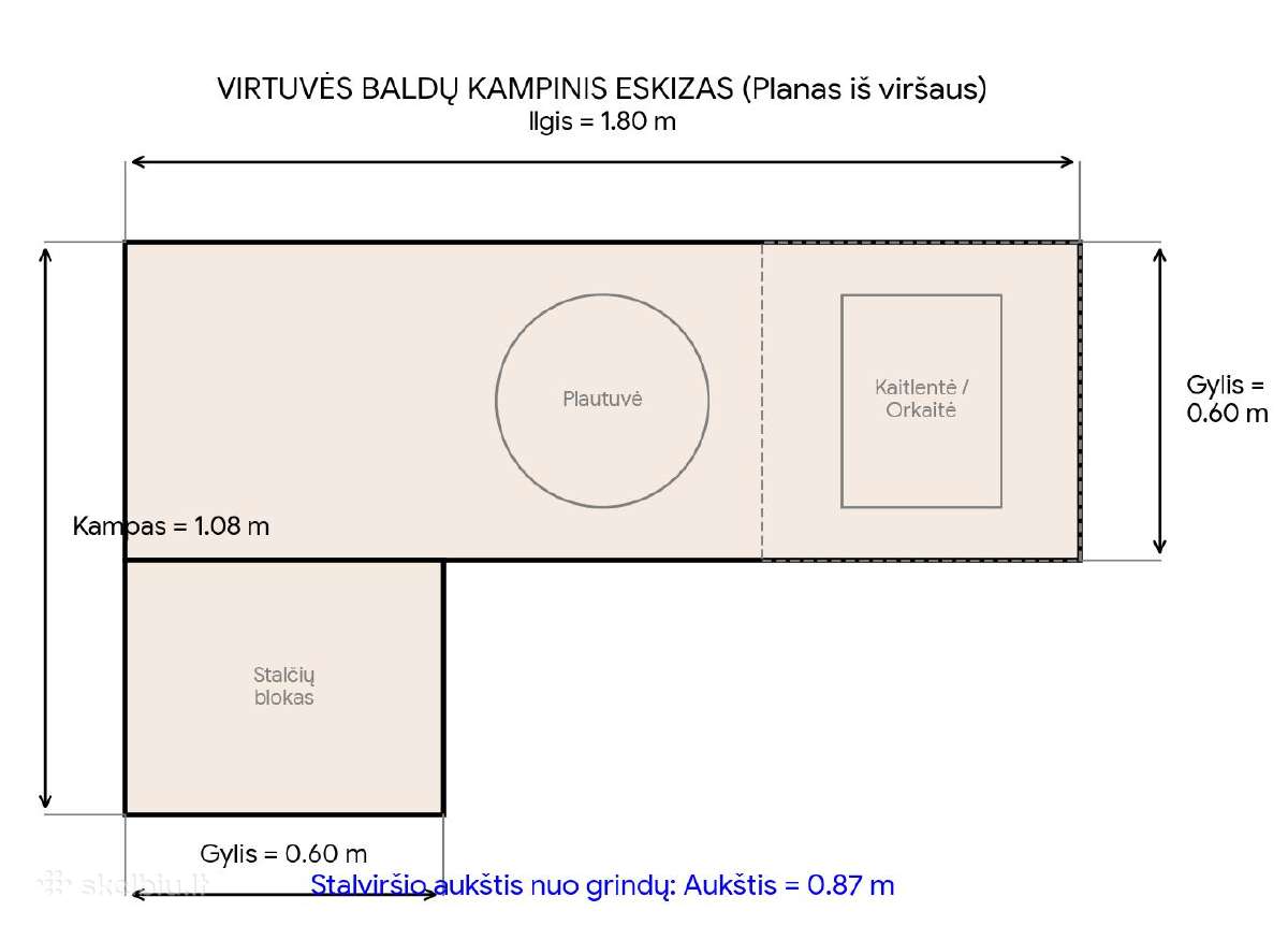 Parduodamas naudotas virtuvės baldų komplektas. - nuotraukos Nr. 5