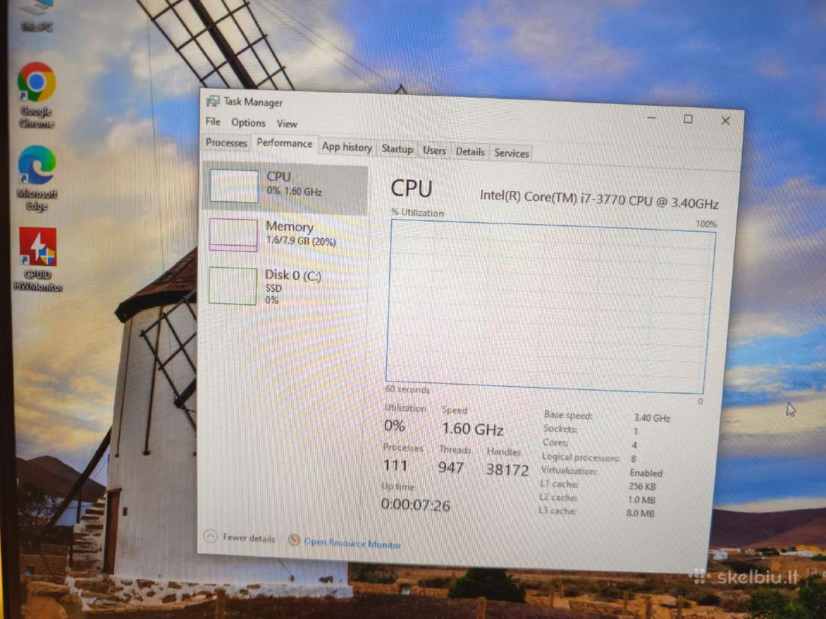 I7 3770, 8 GB RAM, 120gb SSD - nuotraukos Nr. 2