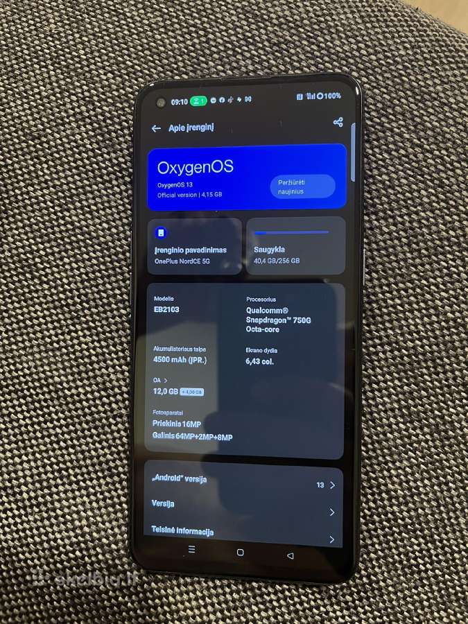 Oneplus Nordce 5G - nuotraukos Nr. 2