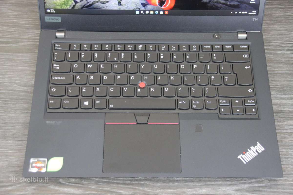 Lenovo T14 R5 Pro 32gb 512gb SSD Ips 400nits - nuotraukos Nr. 2