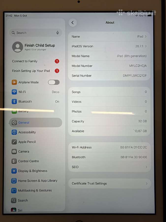 Apple iPad 8th generation - nuotraukos Nr. 6