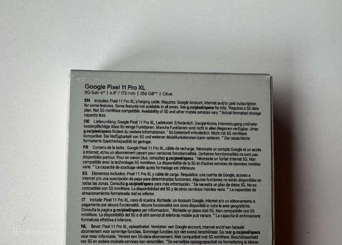 Google Pixel 11 Pro XL 256gb - nuotraukos Nr. 2