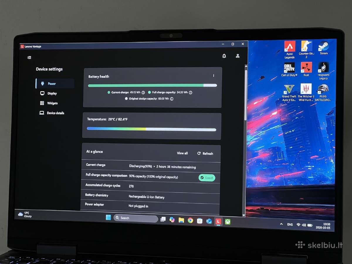 Parduodamas Lenovo Loq su Rtx 4050, I5-12k, 144hz. - nuotraukos Nr. 10