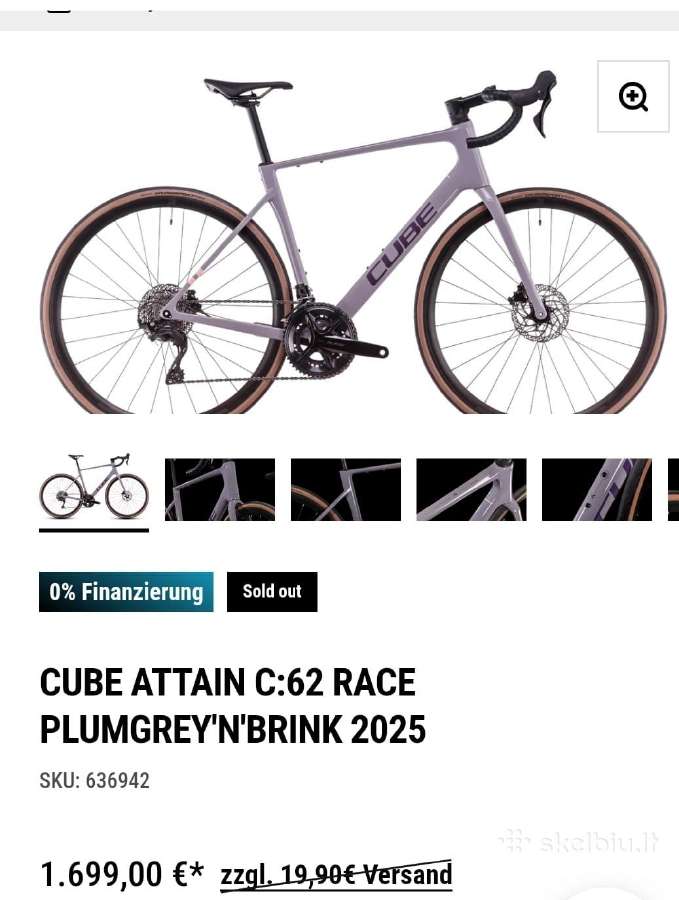 Cube karboninis endurance XS dydis 2025m. - nuotraukos Nr. 6