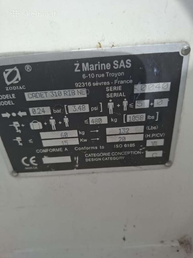 Neptun priekaba ,zodiak rib 310 valtis - nuotraukos Nr. 2