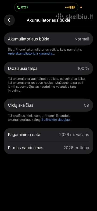 iPhone 15 128gb - nuotraukos Nr. 6