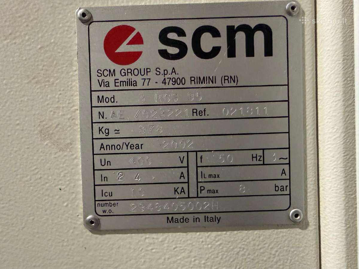 Plačiajuostės šlifavimo staklės Scm 950 - nuotraukos Nr. 10