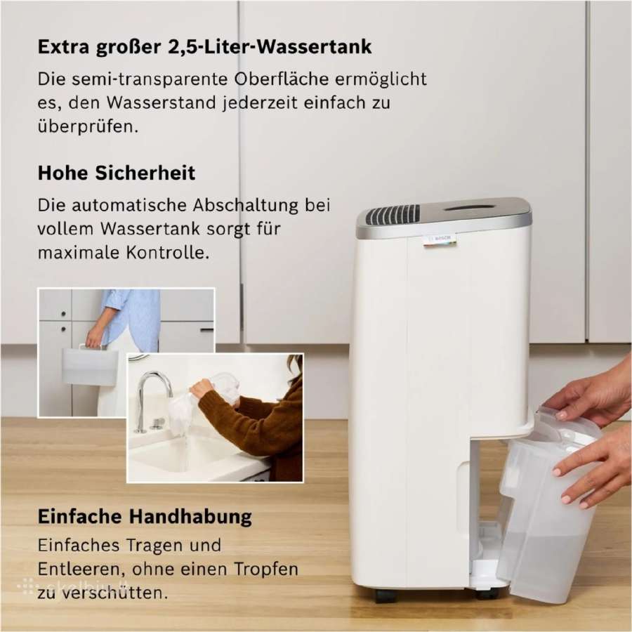 Bosch Dry 4000 oro sausintuvas – 16 l/parą, 285 W - nuotraukos Nr. 5