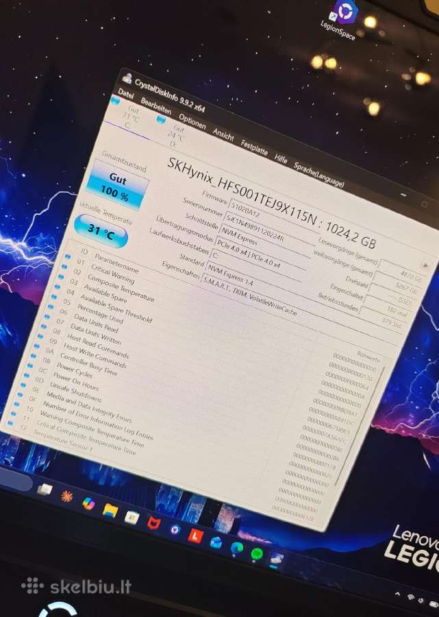 Lenovo Legion 7 Pro ("16 ) Oled - nuotraukos Nr. 6