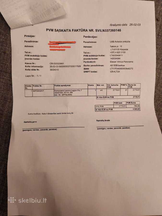 Lenovo Legion 7 Pro ("16 ) Oled - nuotraukos Nr. 7