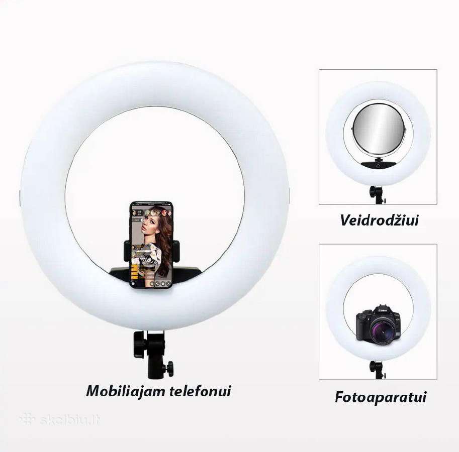 LED žiedinė lempa 96w Premium + Fd-480ii - nuotraukos Nr. 12